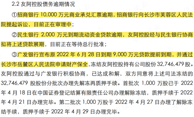 （来源：友阿股份公告20220507）